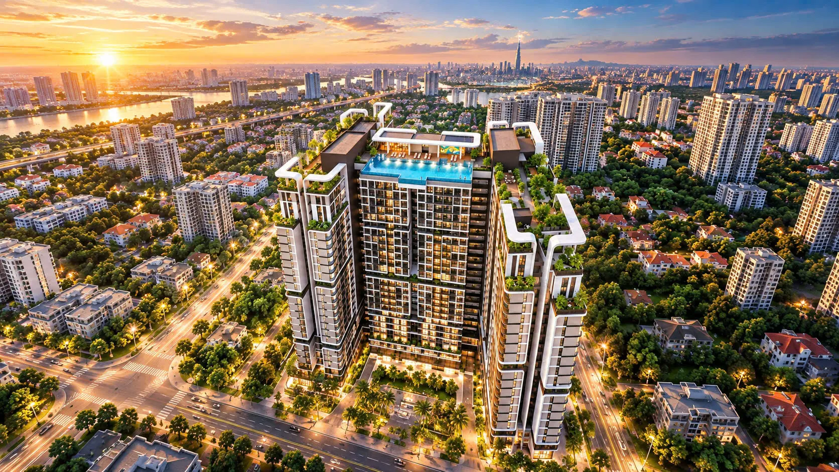 Phối cảnh toàn cảnh Happy One Elite